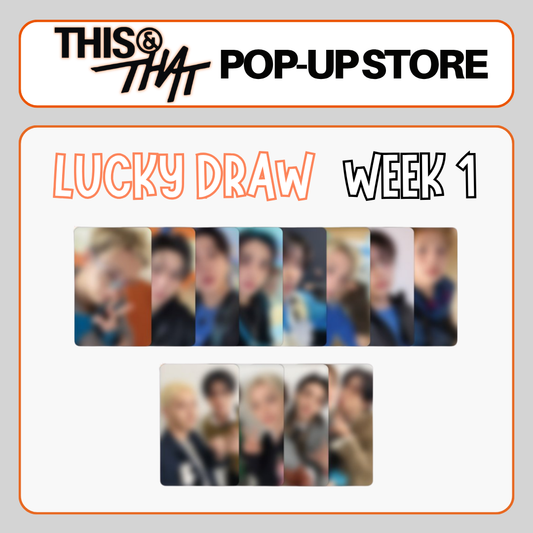 [PRE-ORDER] Stray Kids - 'This & That' POP-UP STORE - LUCKY DRAW WEEK 1 (POBS ONLY)