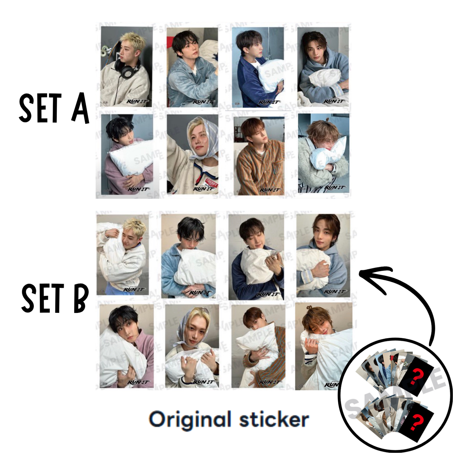 [PRE-ORDER] Stray Kids Original Sticker (Member choice) - RUN IT JAPAN - Online Kuji Lottery