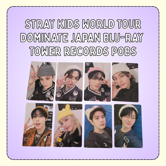 [Restock] STRAY KIDS - WORLD TOUR DominATE Japan Blu-ray - Tower Records (POBS ONLY)