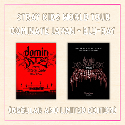 Stray Kids World Tour DominATE JAPAN - Blu-ray (Regular and Limited Edition)