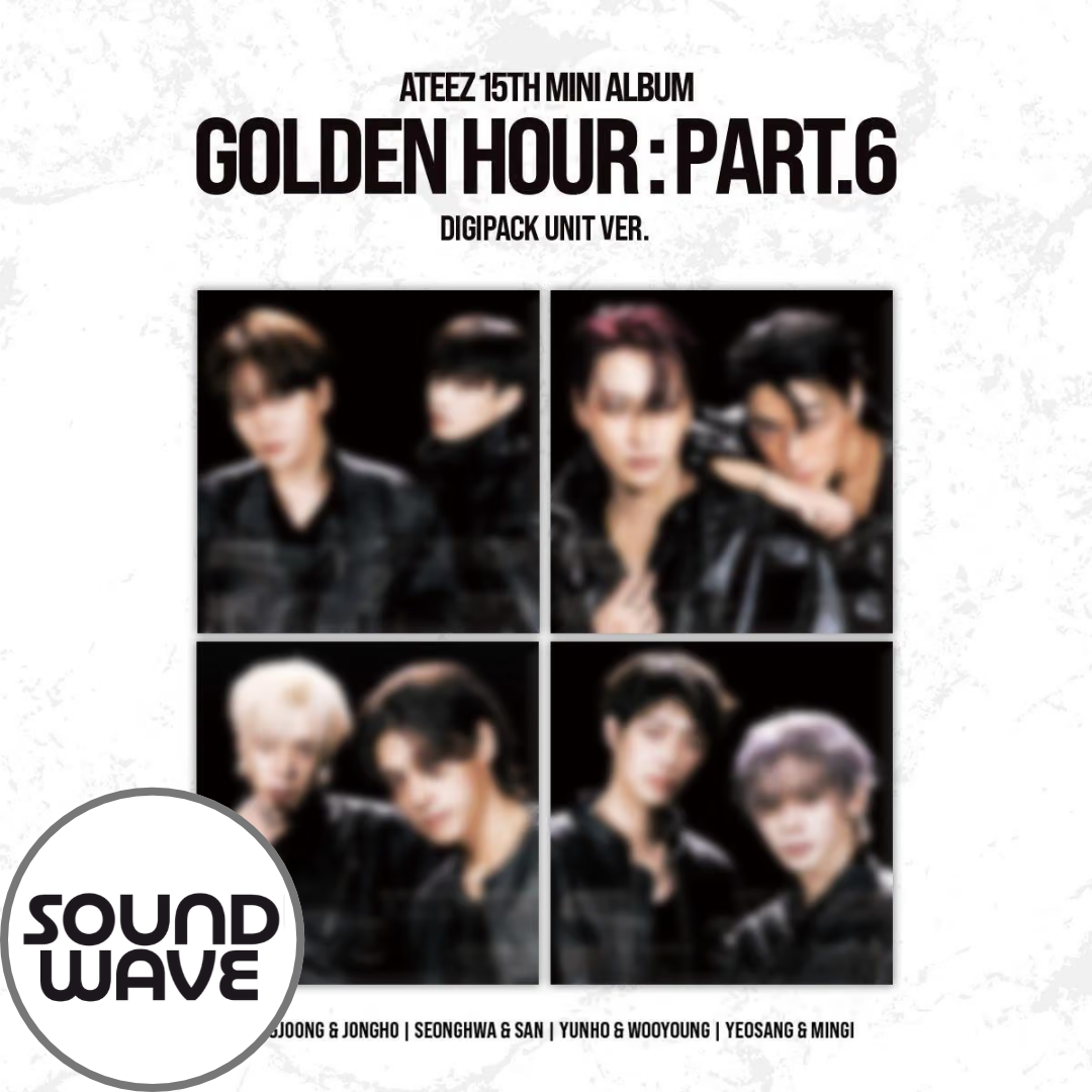 [PRE-ORDER] ATEEZ - 15TH MINI ALBUM [GOLDEN HOUR : Part.6] [DIGIPACK UNIT Versions] (SOUNDWAVE POB)