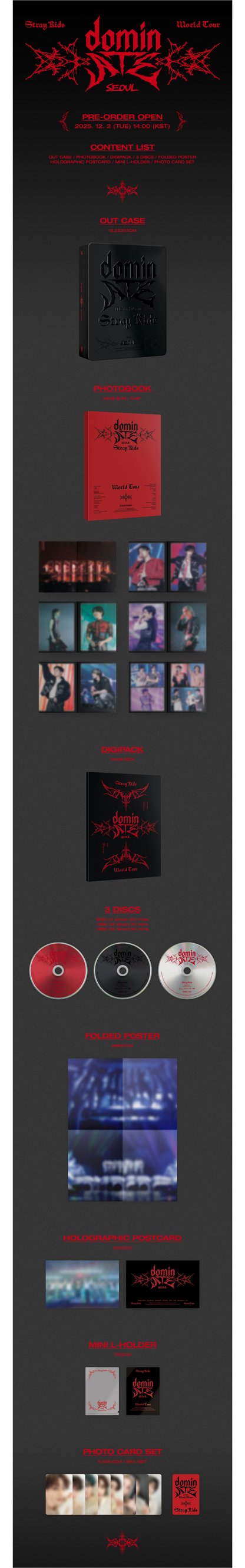 [RESTOCK] Stray Kids World Tour <dominATE SEOUL> (Blu-ray/DVD choice)