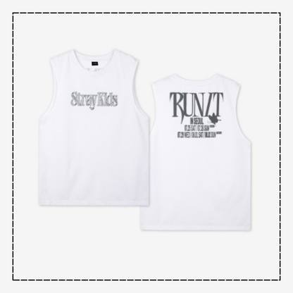 [PRE-ORDER] Stray Kids - Sleeveless Top - World Tour <RUN IT SEOUL> Online Official MD
