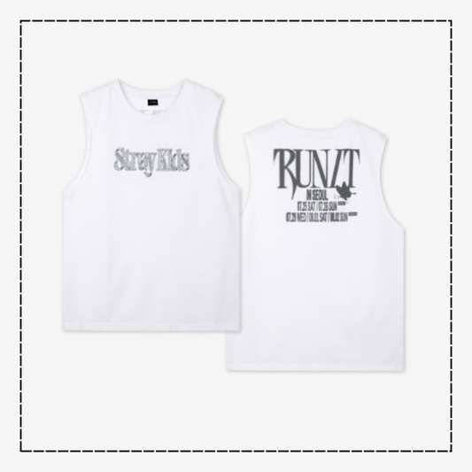 [PRE-ORDER] Stray Kids - Sleeveless Top - World Tour <RUN IT SEOUL> Online Official MD