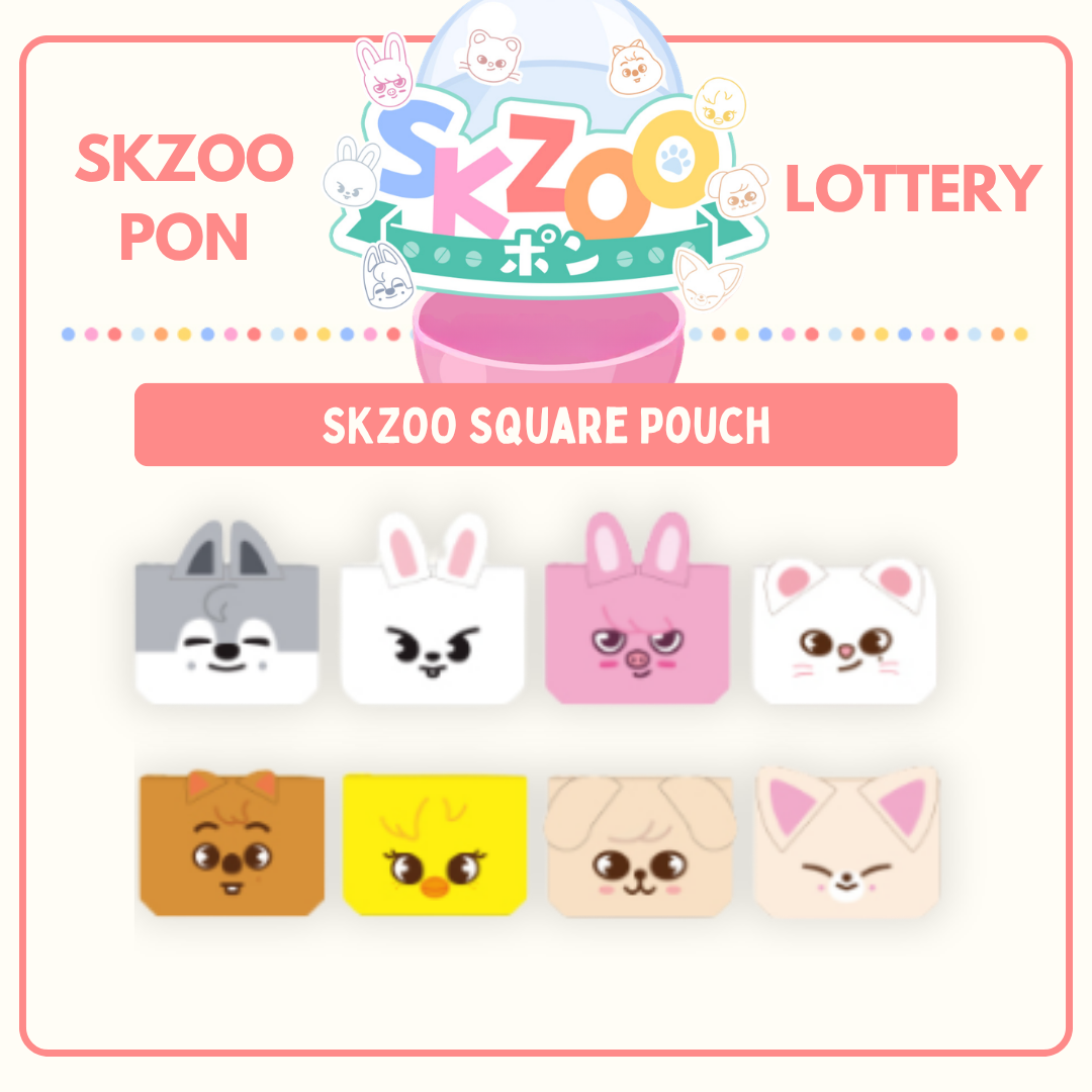 (Restock) Kuji SKZOO Pon Lottery Prize - Skzoo Square Pouch
