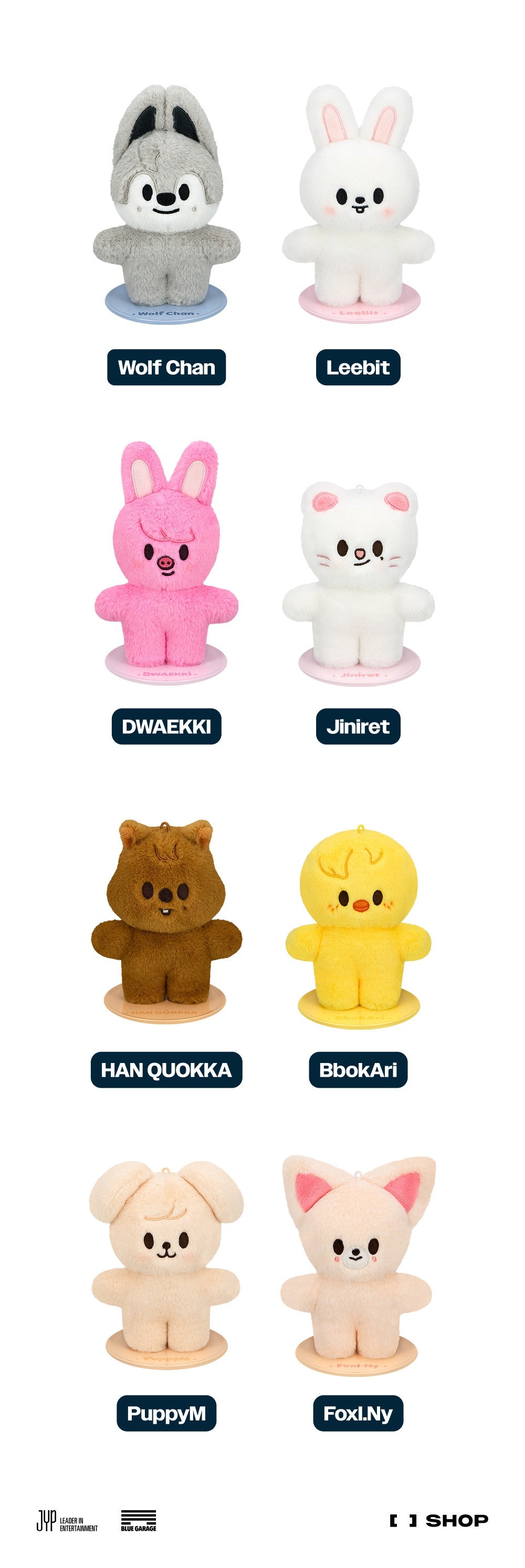 Skzoo Plush Standing Ver. [World Tour DominATE : celebrATE MD