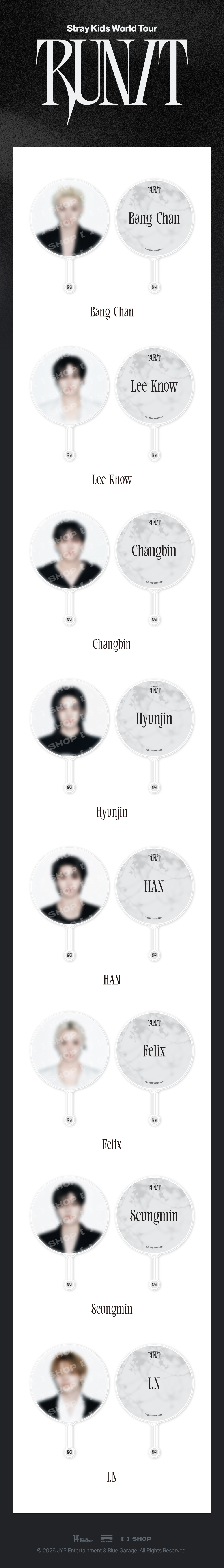 [PRE-ORDER] Stray Kids - Image Picket - World Tour <RUN IT SEOUL> Online Official MD