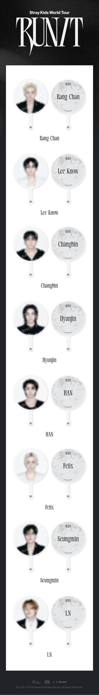 [PRE-ORDER] Stray Kids - Image Picket - World Tour <RUN IT SEOUL> Online Official MD