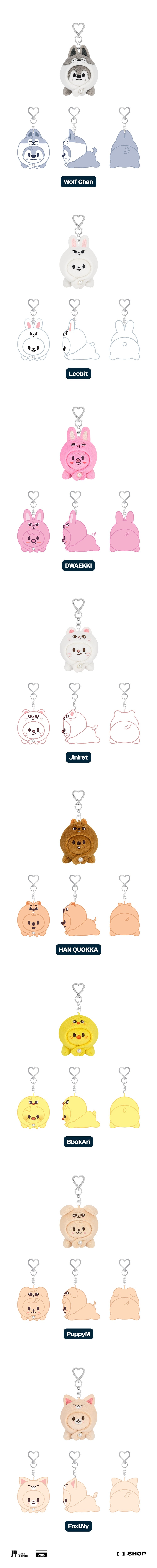 Skzoo Keyring Lying Ver. [World Tour DominATE : celebrATE MD]