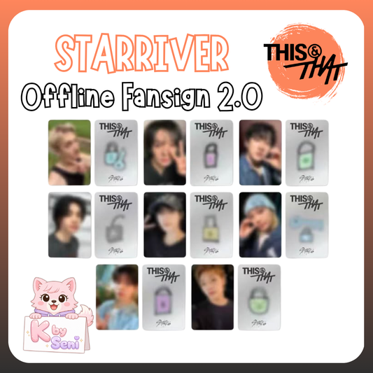 [Pre-Order] Stray Kids Mini Album - 'THIS & THAT' - STARRIVER Offline Fansign 2.0 (PHOTOCARD ONLY)