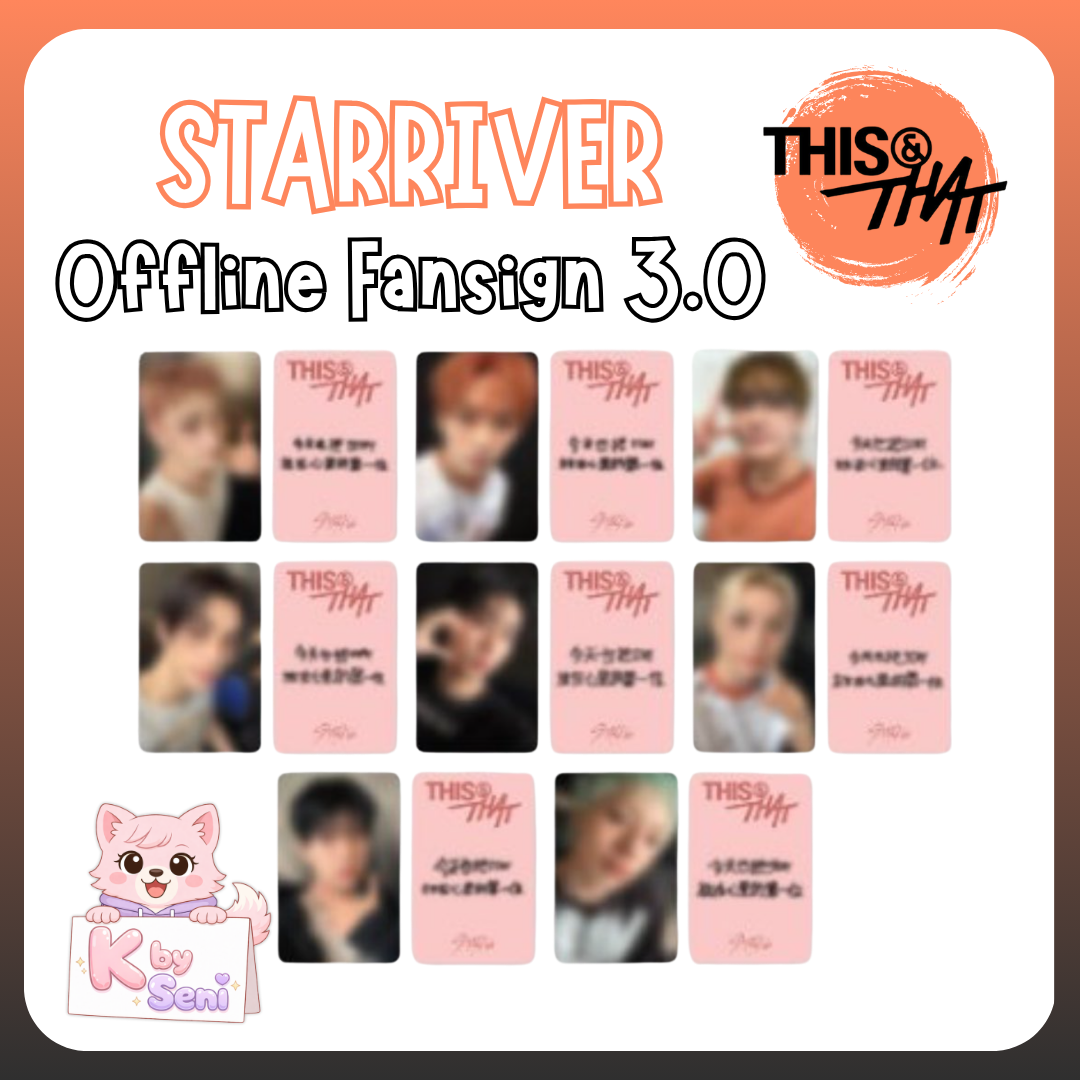 [Pre-Order] Stray Kids Mini Album - 'THIS & THAT' - STARRIVER Offline Fansign 3.0 (PHOTOCARD ONLY)
