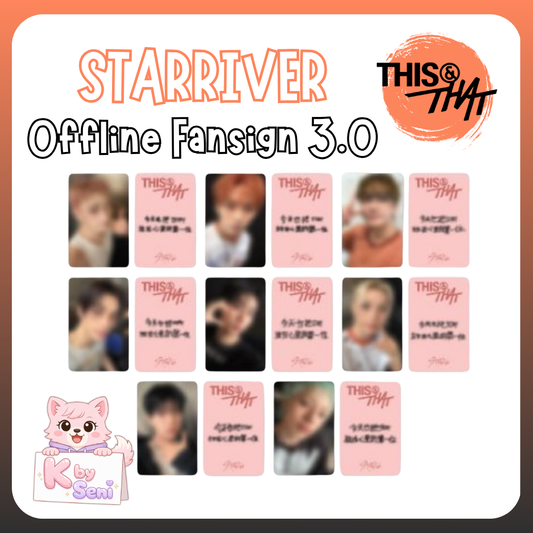 [Pre-Order] Stray Kids Mini Album - 'THIS & THAT' - STARRIVER Offline Fansign 3.0 (PHOTOCARD ONLY)
