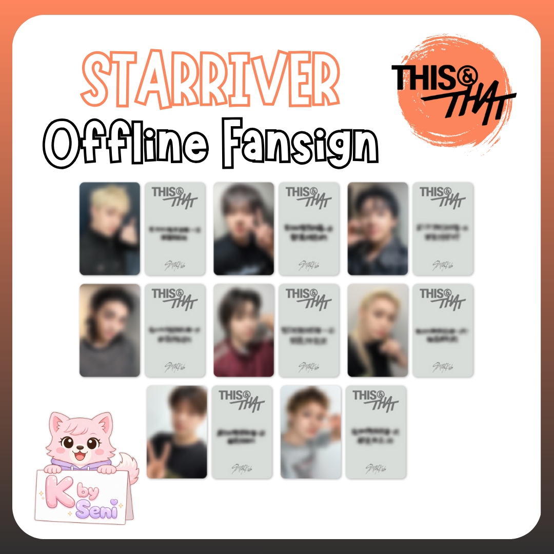 [Pre-Order] Stray Kids Mini Album - 'THIS & THAT' - STARRIVER Offline Fansign (PHOTOCARD ONLY)