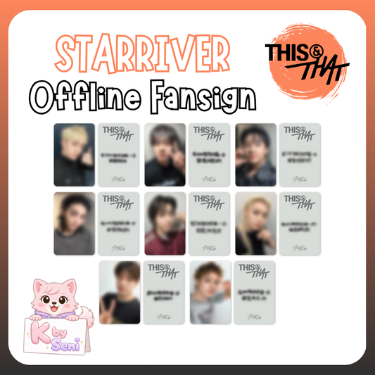 [Pre-Order] Stray Kids Mini Album - 'THIS & THAT' - STARRIVER Offline Fansign (PHOTOCARD ONLY)
